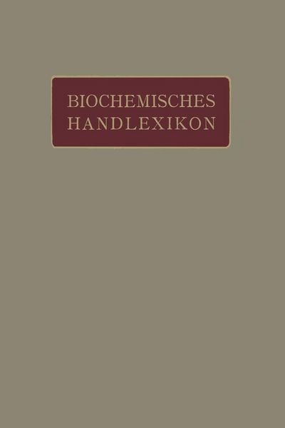 Produktbild: Biochemisches Handlexikon