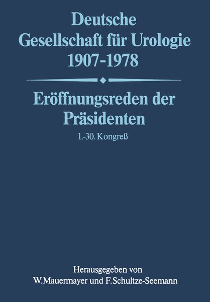 Produktbild: Deutsche Gesellschaft f&uuml;r Urologie 1907&ndash;1978