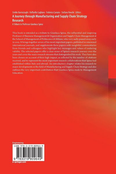 Produktbild: A Journey through Manufacturing and Supply Chain Strategy Research