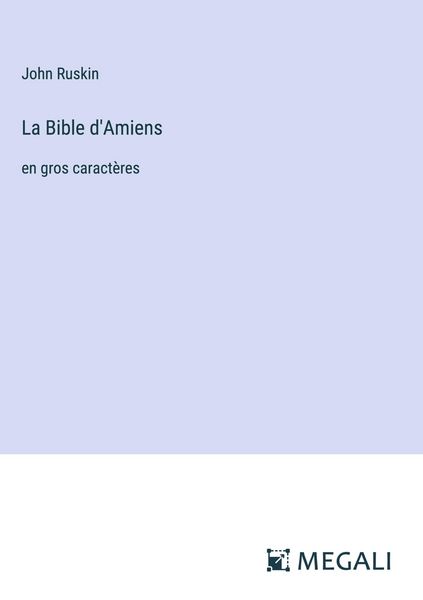 Produktbild: La Bible d'Amiens