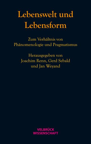 Produktbild: Lebenswelt und Lebensform