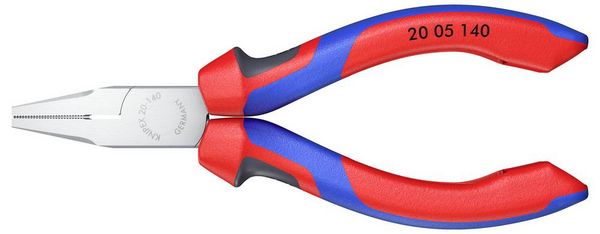 Produktbild: Knipex 20 05 140 Werkstatt Flachzange Gerade Chrom-Vanadium Elektrostahl 140mm
