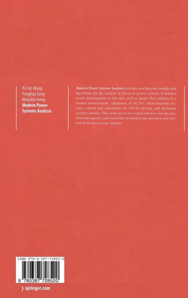 Produktbild: Modern Power Systems Analysis