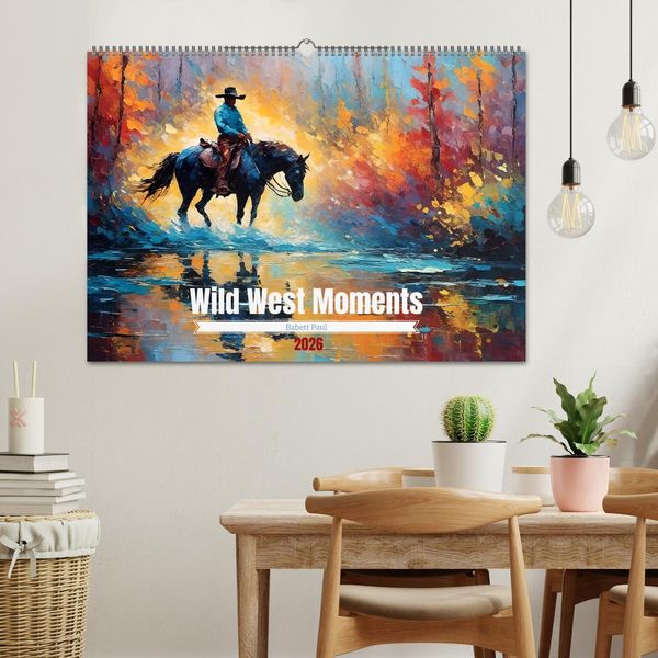 Produktbild: Wild West Moments (Wandkalender 2026 DIN A2 quer), CALVENDO Monatskalender