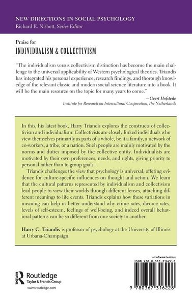 Produktbild: Individualism And Collectivism