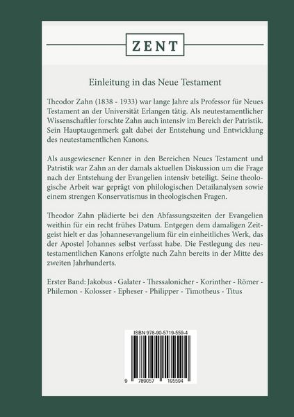 Produktbild: Einleitung in das Neue Testament