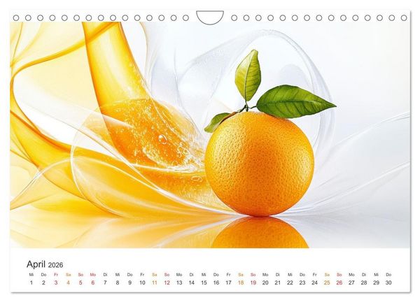 Produktbild: Gartenkalender - Symphonie aus Obst und Fantasie (Wandkalender 2026 DIN A4 quer), CALVENDO Monatskalender