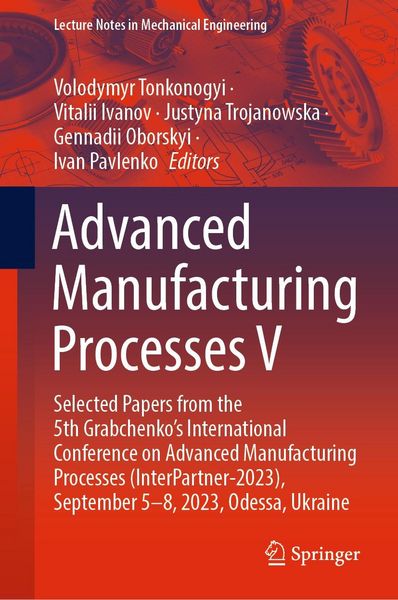 Produktbild: Advanced Manufacturing Processes V