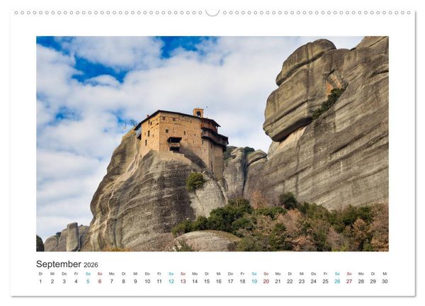 Produktbild: Meteora - Dem Himmel so nah (Wandkalender 2026 DIN A2 quer), CALVENDO Monatskalender