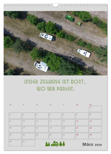Produktbild: Roadtrips - Urlaub auf R&auml;dern (Wandkalender 2026 DIN A3 hoch), CALVENDO Monatskalender