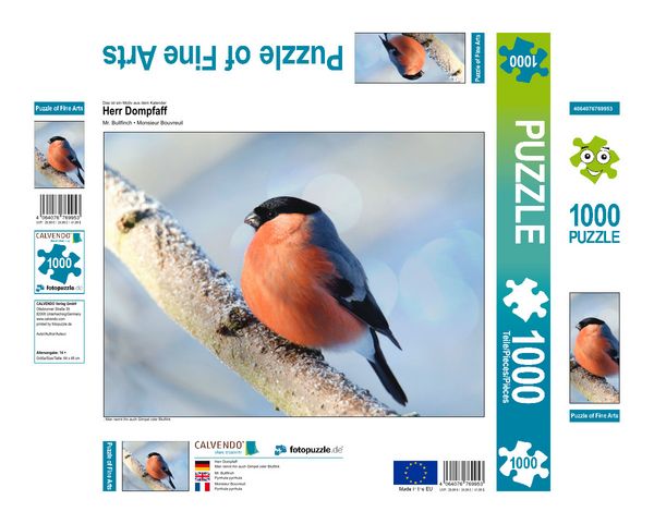 Produktbild: CALVENDO Puzzle Herr Dompfaff 1000 Teile Lege-Gr&ouml;&szlig;e 640 x 480 cm Foto-Puzzle Bild von Sabine L&ouml;wer