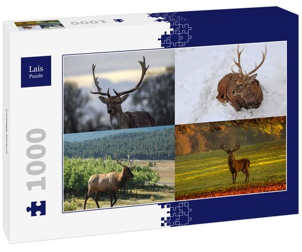 Produktbild: Lais Puzzle Collage Hirsch 1000 Teile