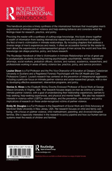 Produktbild: The Routledge Handbook of Men's Victimisation in Intimate Relationships