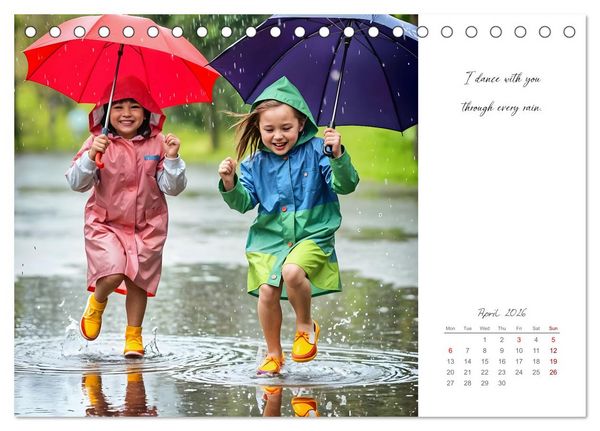 Produktbild: Shining brighter together - My heart, my sister, my home (Desk Calendar 2026 DIN A5 landscape), CALVENDO 12 Month DeskCalendar