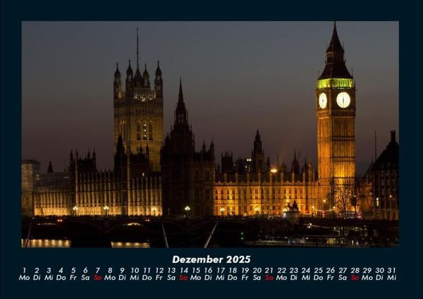 Produktbild: London 2025 Fotokalender DIN A4