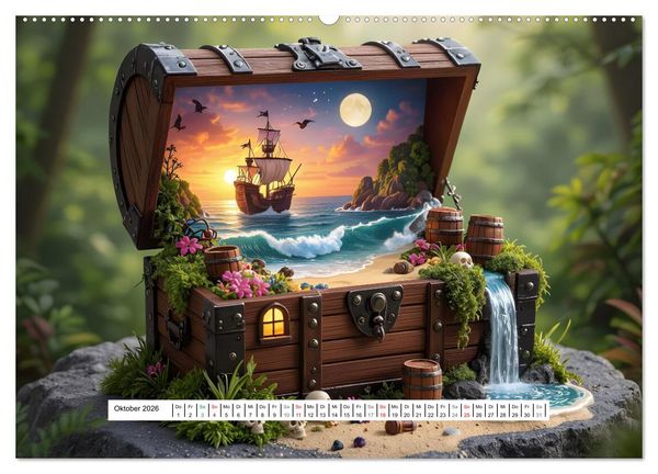 Produktbild: Leben in einer Box (hochwertiger Premium Wandkalender 2026 DIN A2 quer), Kunstdruck in Hochglanz