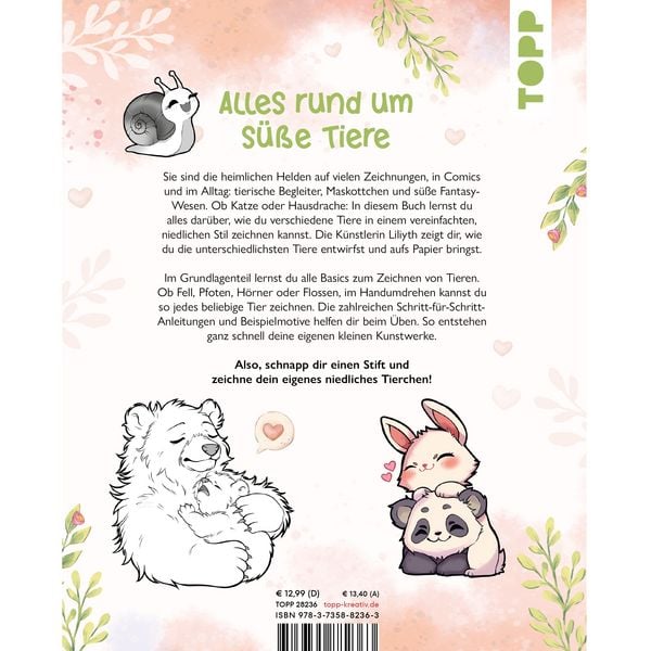 Produktbild: Niedliche Tiere zeichnen