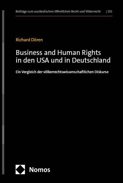 Produktbild: Business and Human Rights in den USA und in Deutschland