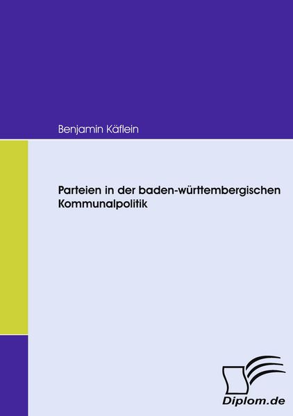 Produktbild: Parteien in der baden-w&uuml;rttembergischen Kommunalpolitik