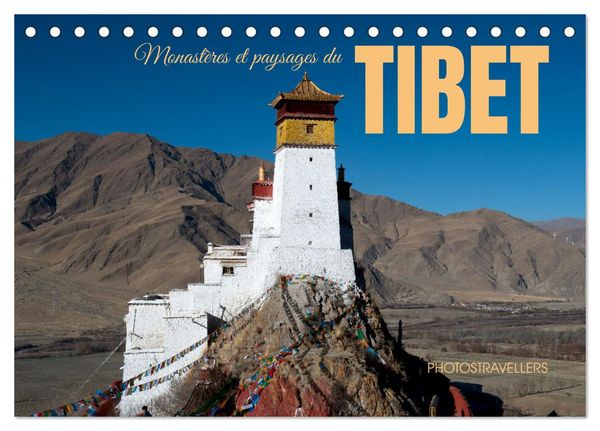 Produktbild: Monast&egrave;res et paysages du Tibet (Calendrier de bureau 2027 DIN A5 vertical), CALVENDO calendrier mensuel