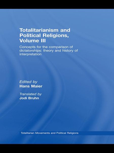 Produktbild: Totalitarianism and Political Religions Volume III