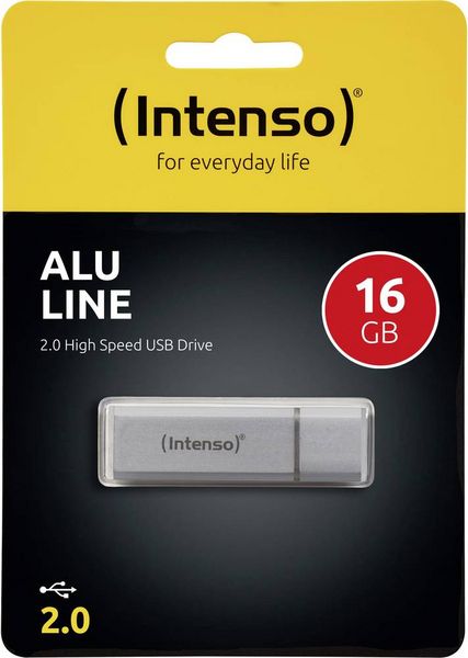 Produktbild: Intenso Alu Line USB-Stick 16GB Silber 3521472 USB-A (USB 2.0)