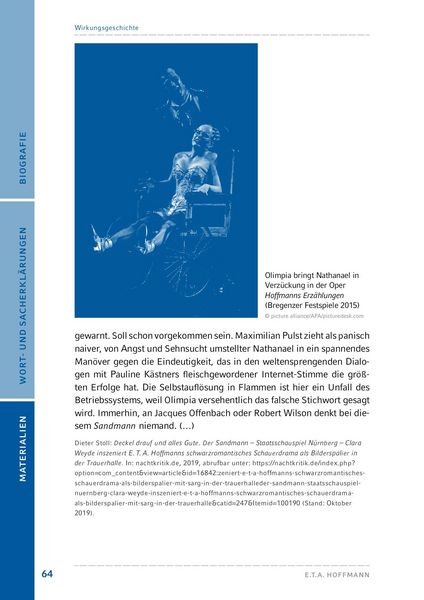 Produktbild: Der Sandmann von E. T. A. Hoffmann (Textausgabe)