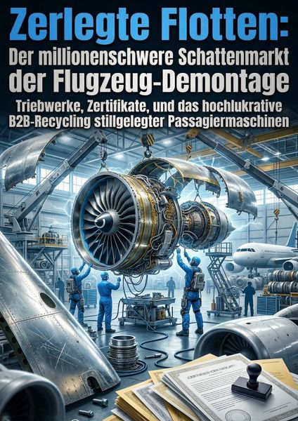 Produktbild: Zerlegte Flotten: Der millionenschwere Schattenmarkt der Flugzeug-Demontage