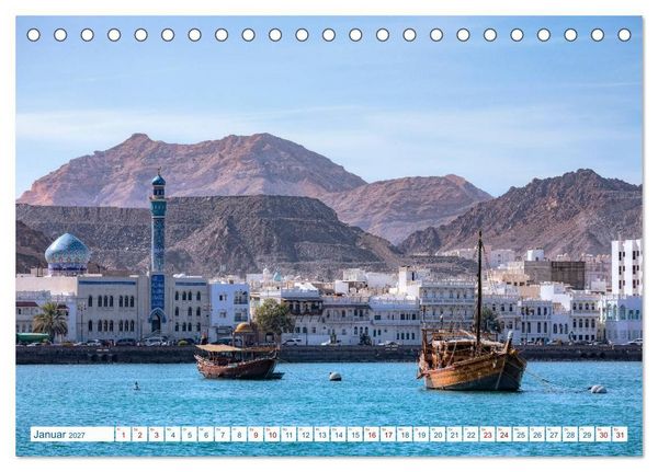 Produktbild: Oman - Ein Land aus 1001 Nacht (Tischkalender 2027 DIN A5 quer), CALVENDO Monatskalender