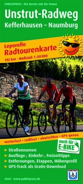 Unstrut-Radweg, Kefferhausen - Naumburg 1 : 50 000, Sonstige von , KOMPASS freytag und berndt, 978-3-89920-344-8