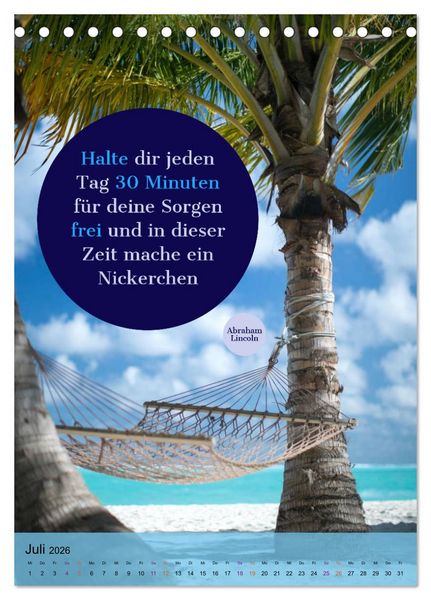 Produktbild: Aktiviere Deine Motivation Weisheiten und Spr&uuml;che (Tischkalender 2026 DIN A5 hoch), CALVENDO Monatskalender