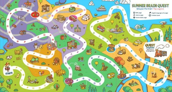 Produktbild: Summer Brain Quest: Between Grades Pre-K & K