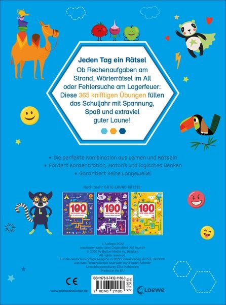 Produktbild: 365 Gute-Laune-R&auml;tsel f&uuml;r die 1. Klasse