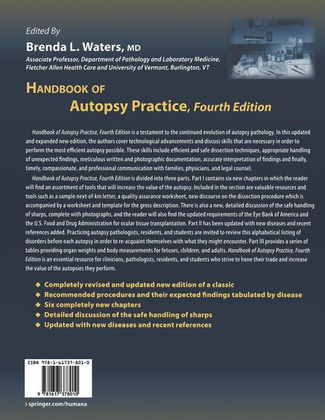 Produktbild: Handbook of Autopsy Practice