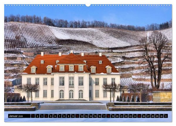 Produktbild: Schl&ouml;sser und Burgen in Sachsen (Wandkalender 2026 DIN A2 quer), CALVENDO Monatskalender
