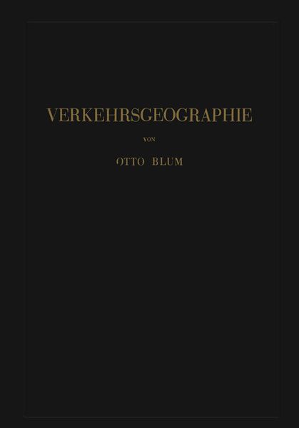 Produktbild: Verkehrsgeographie