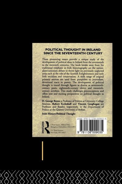 Produktbild: Political Thought in Ireland Since the Seventeenth Century