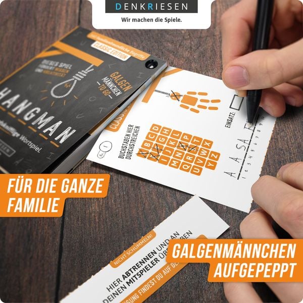 Produktbild: DENKRIESEN - HANGMAN&reg; - CLASSIC EDITION "Galgenm&auml;nnchen TO GO"
