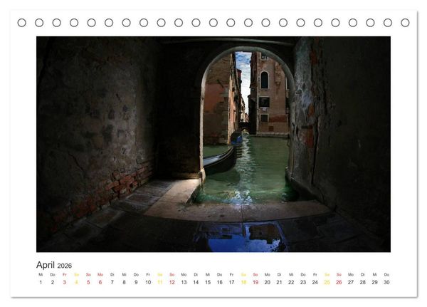 Produktbild: Venedig (Tischkalender 2026 DIN A5 quer), CALVENDO Monatskalender