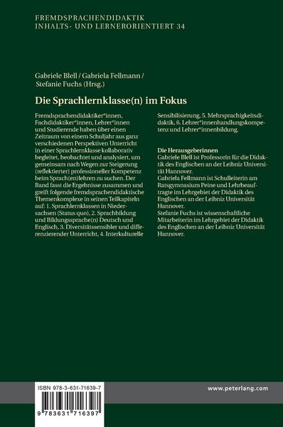 Produktbild: Die Sprachlernklasse(n) im Fokus