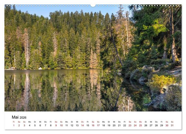 Produktbild: Schwarzwald, Seen und Hochmoore (hochwertiger Premium Wandkalender 2026 DIN A2 quer), Kunstdruck in Hochglanz