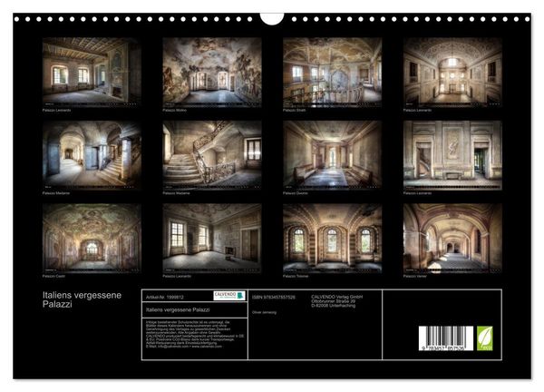 Produktbild: Italiens vergessene Palazzi (Wandkalender 2026 DIN A3 quer), CALVENDO Monatskalender