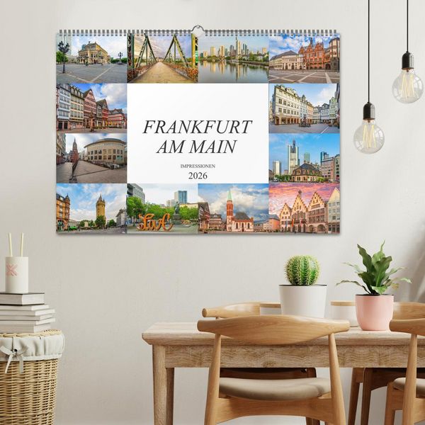 Produktbild: Frankfurt am Main Impressionen (Wandkalender 2026 DIN A2 quer), CALVENDO Monatskalender