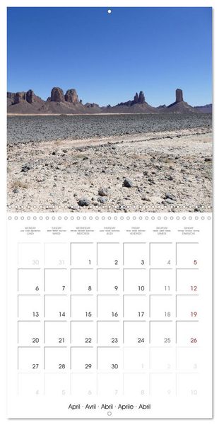Produktbild: Desert - unknown exciting (Wall Calendar 2026 12 &times; 12 Inch) CALVENDO 12 Month Wall Calendar