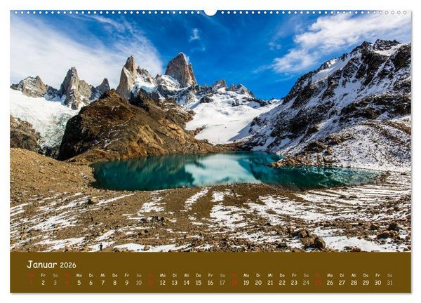 Produktbild: Patagonien 2026 - Traumziel in den Anden (Wandkalender 2026 DIN A2 quer), CALVENDO Monatskalender