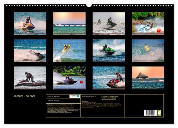 Produktbild: Jetboot - so cool (Wandkalender 2026 DIN A2 quer), CALVENDO Monatskalender