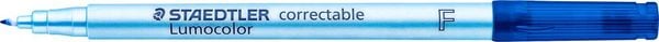 Produktbild: STAEDTLER Universalstift Lumocolor correctable 305 trocken abwischbar, blau F