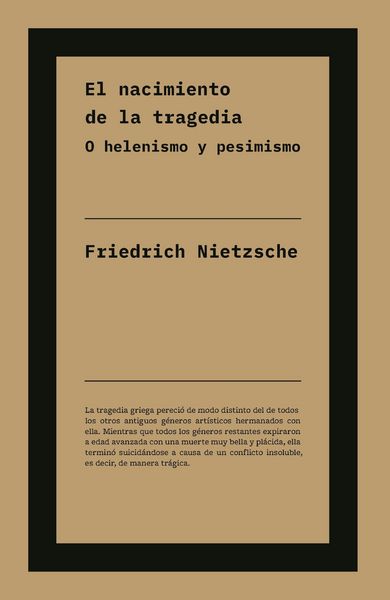 Produktbild: El nacimiento de la tragedia