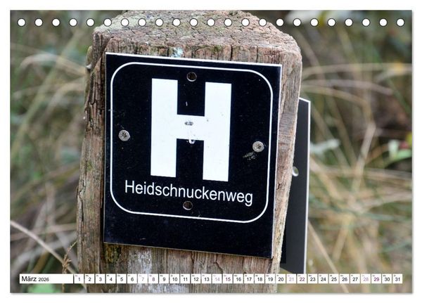 Produktbild: Heidelandschaft im Farbenspiel der Natur (Tischkalender 2026 DIN A5 quer), CALVENDO Monatskalender