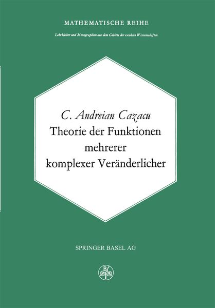 Produktbild: Theorie der Funktionen mehrerer komplexer Ver&auml;nderlicher